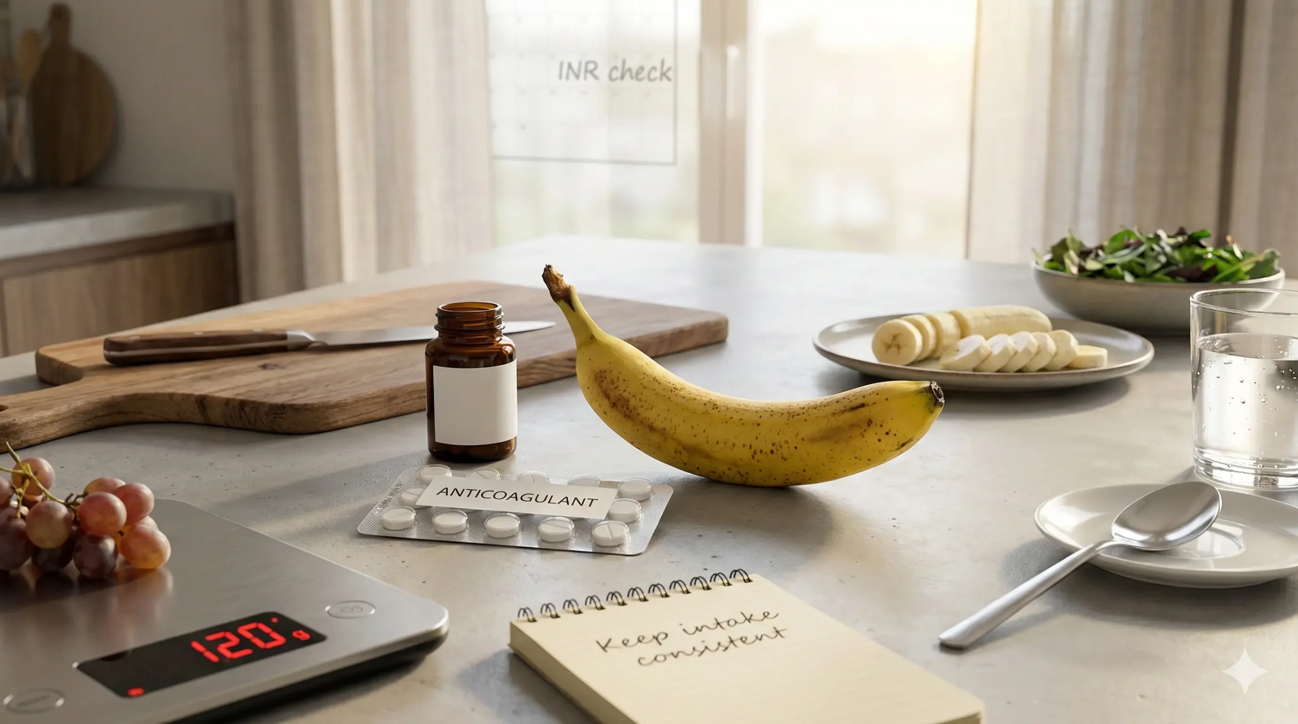 banane et anticoagulant