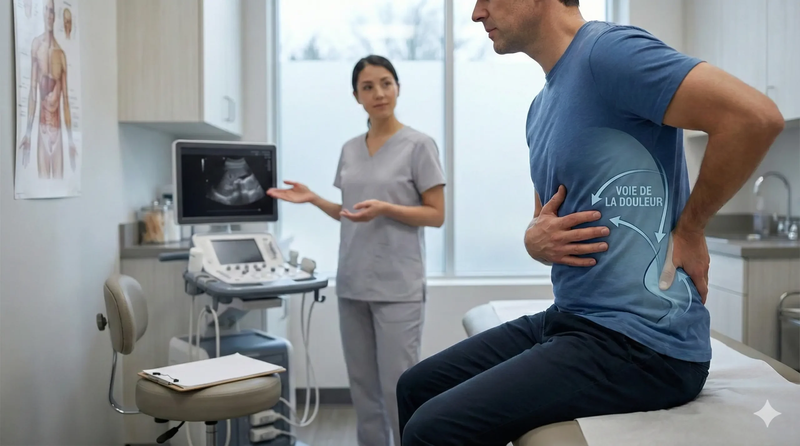 douleur sous côtes droite irradiant dos