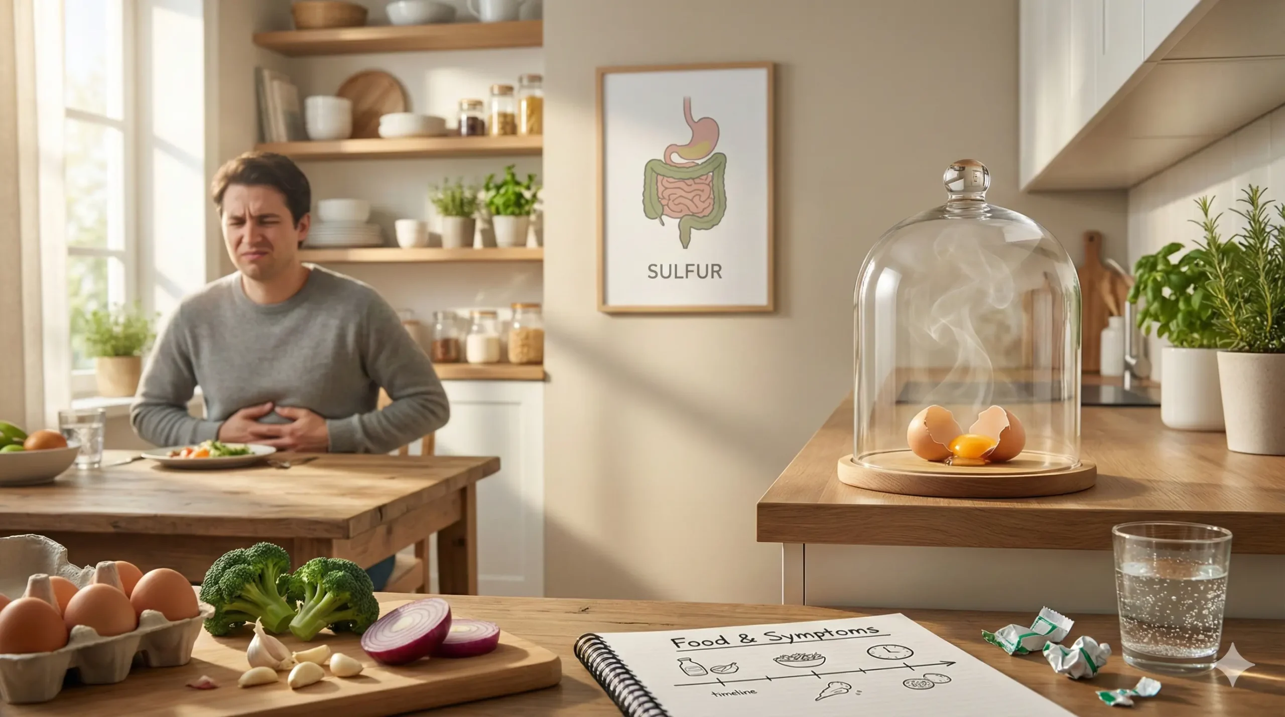 pet qui sent l'oeuf pourri cause