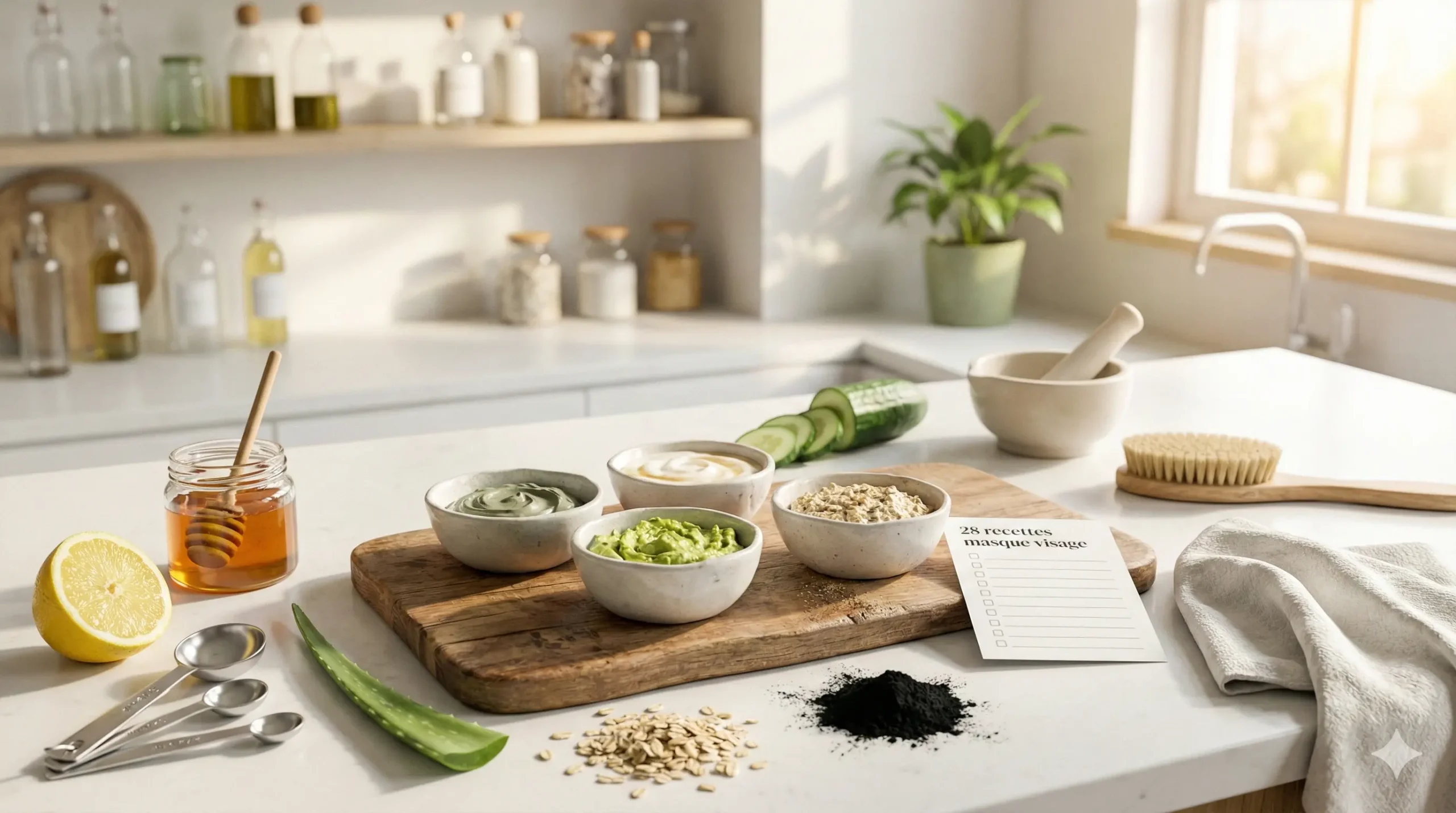 28 recettes masque visage