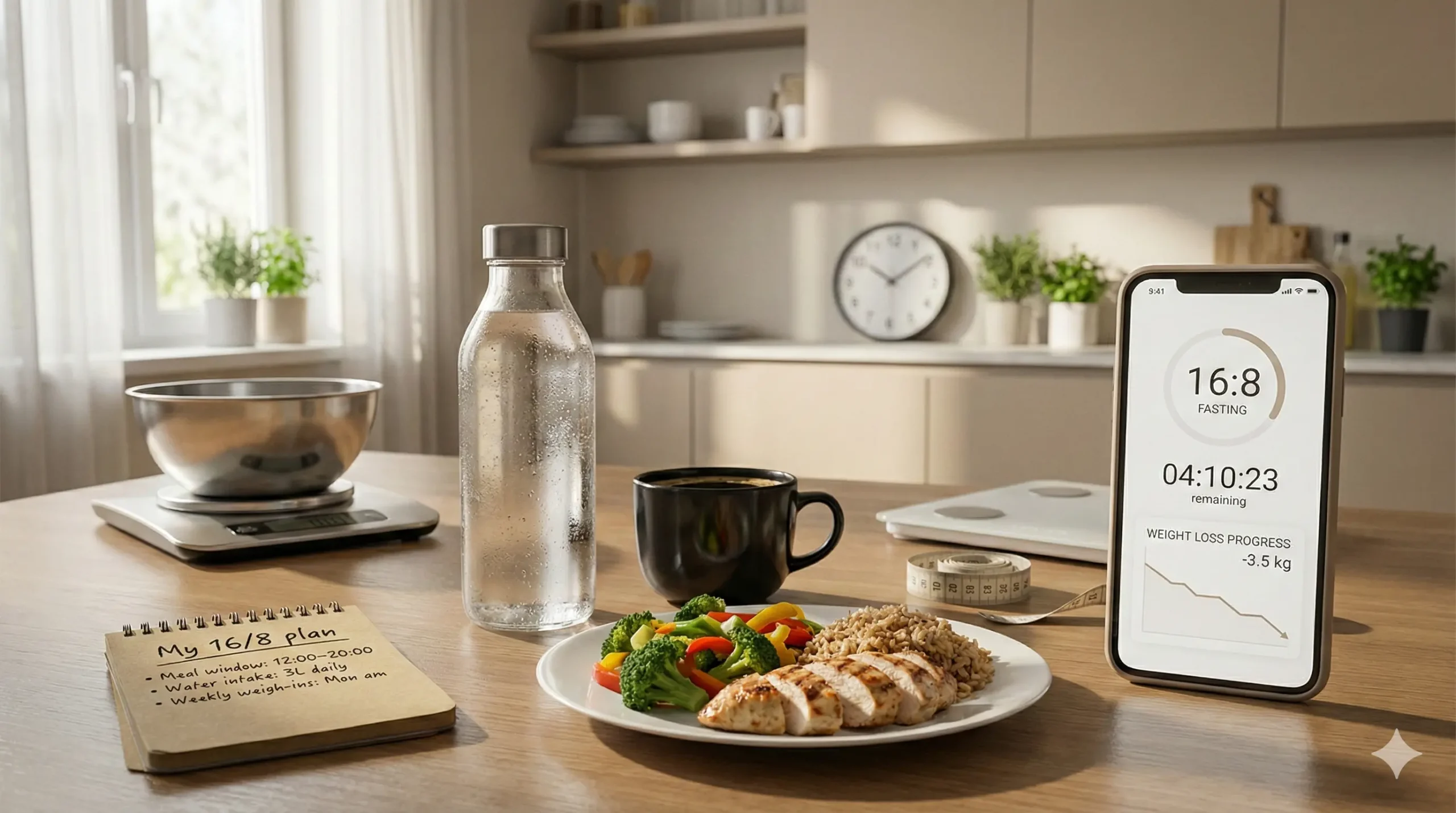 jeûne intermittent 16 8 combien de kilos perdus avis